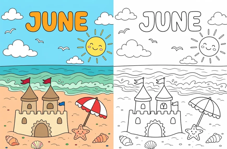 June coloring pages