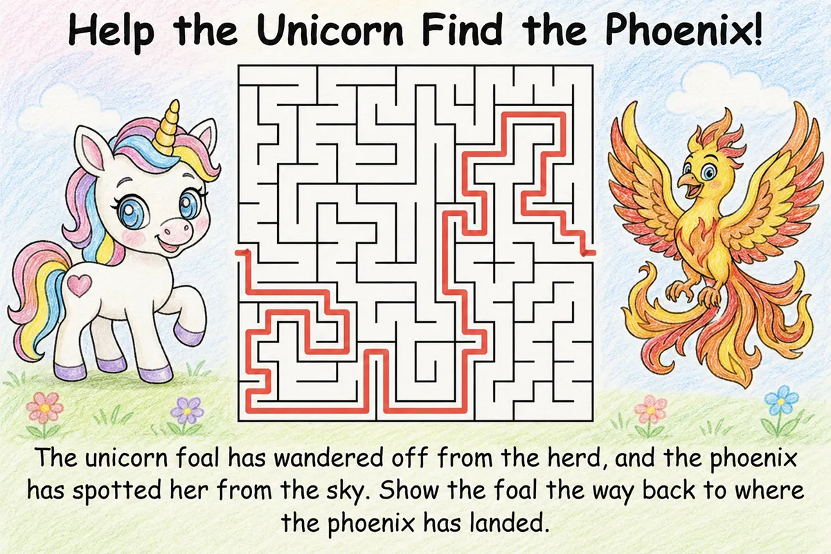 Free Printable Unicorn Mazes for Kids | Create and Color