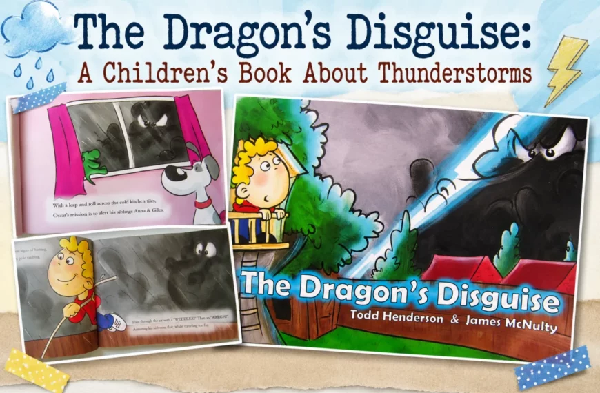The picture book The Dragon's Disguise with its cover and inside pages.